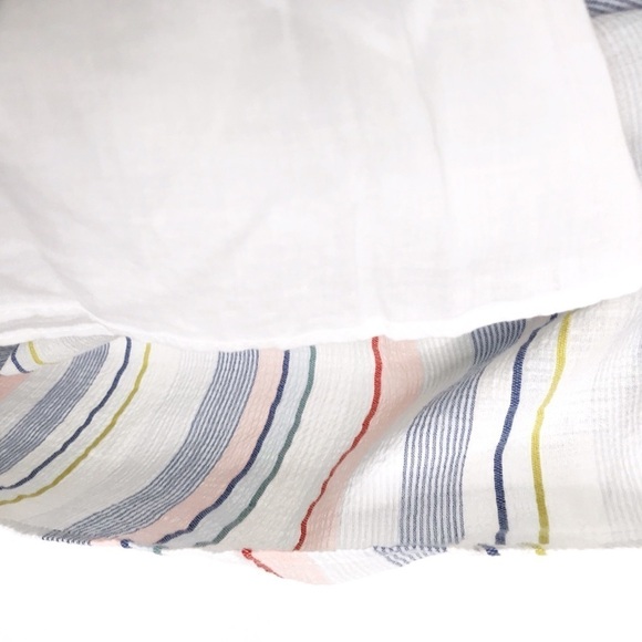 J.CREW MERCANTILE Seersucker Collared Tie Font Stripe Dress S NWT - Picture 7 of 12